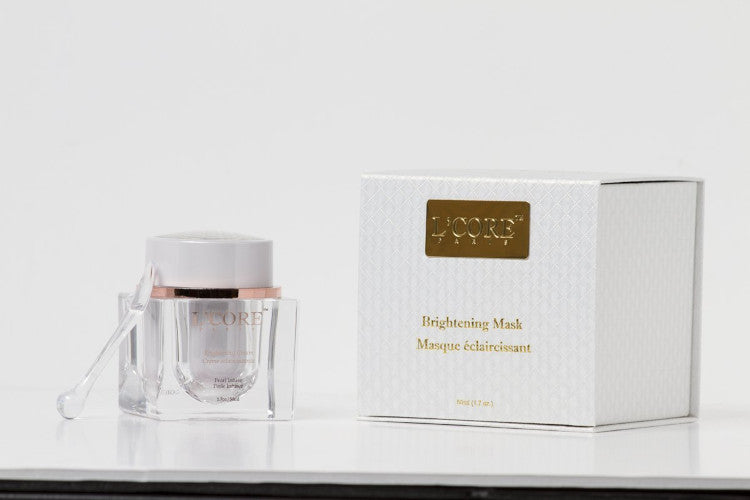 L'Core Paris Crema iluminadora facial con infusión de perlas - Fórmula única para corrección de manchas oscuras, antienvejecimiento, prevención de manchas de edad, mantiene la piel sana y joven - 1.7oz/50ml