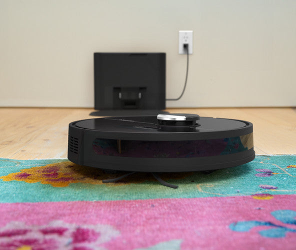 Dustin Wi-Fi Connected Self-Emptying Robot Vacuum and Mop in Night