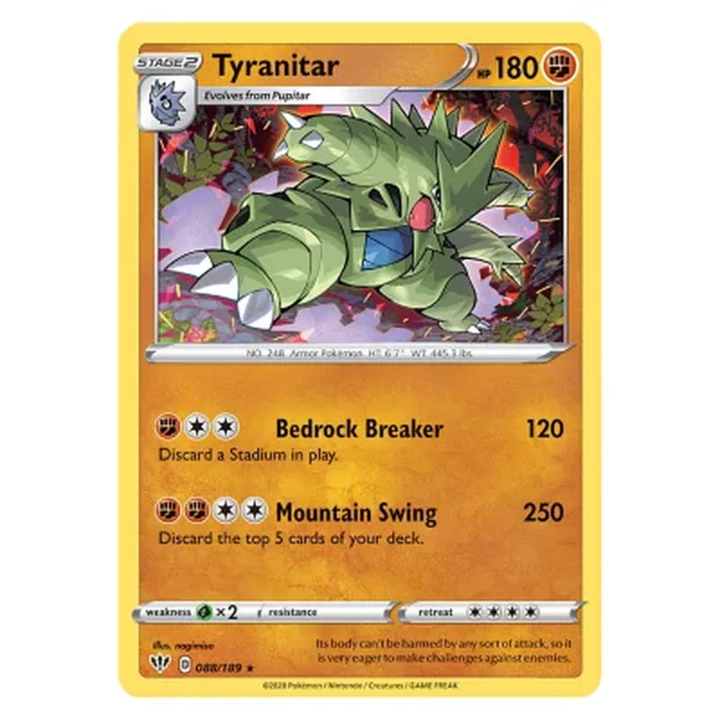 Pokémon Lucario V & Tyranitar V Heavy Hitters Premium Collection – 14 Booster Packs, 4 Foil Cards, Oversize Card, 4 Coins – 2023 Sealed