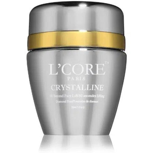 L’CORE PARIS Crystalline 60 Second Facelift 1.2 fl oz – Instant Lifting Mask with Diamond Dust & Neuropeptides