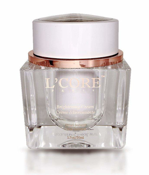 L’CORE PARIS Brightening Mask 1.7 fl oz – Pore-Refining, Radiance-Boosting Clay Facial with Kaolin, Vitamin C, Aloe & Cucumber