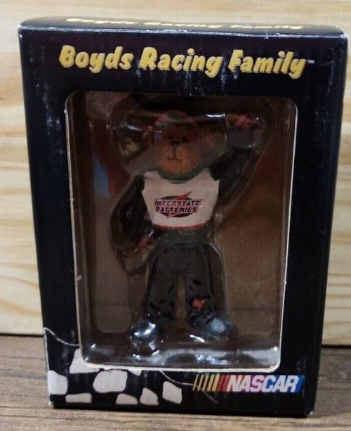 Boyds Racing Family Bobby Labonte #18 Ornament 4" – Hand-Painted NASCAR Bearstone Collectible (2004 Retired)