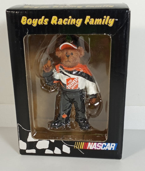 Boyds Racing Family Tony Stewart #20 Ornament 4" – Hand-Painted NASCAR Bearstone Collectible (2004 Retired)